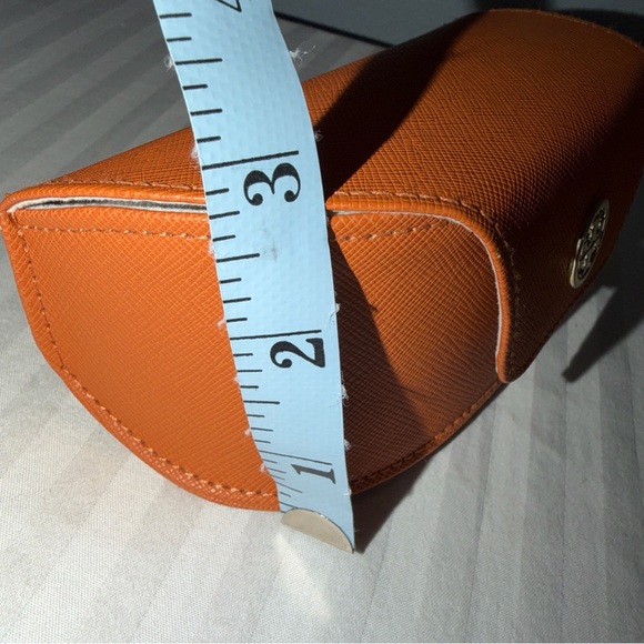 Tory Burch Vibrant Orange Eyewear Case - Picture 8 of 8